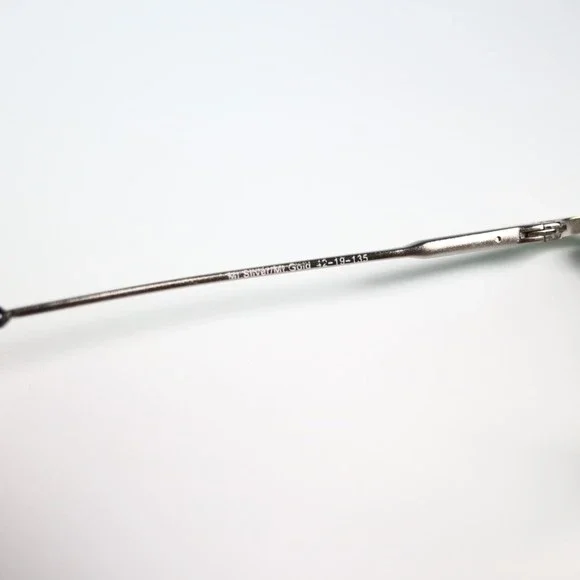 eyeart HOWARD silver gold 42-19-135 eyeglasses small full frame rectangle N12 - Picture 3 of 9